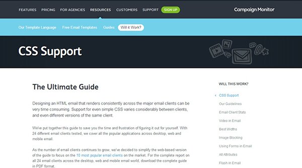guide to CSS Support